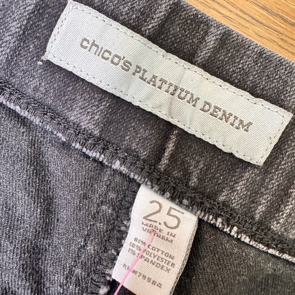 Chico's Dark Black Women's Jeans - Picture 3 of 3